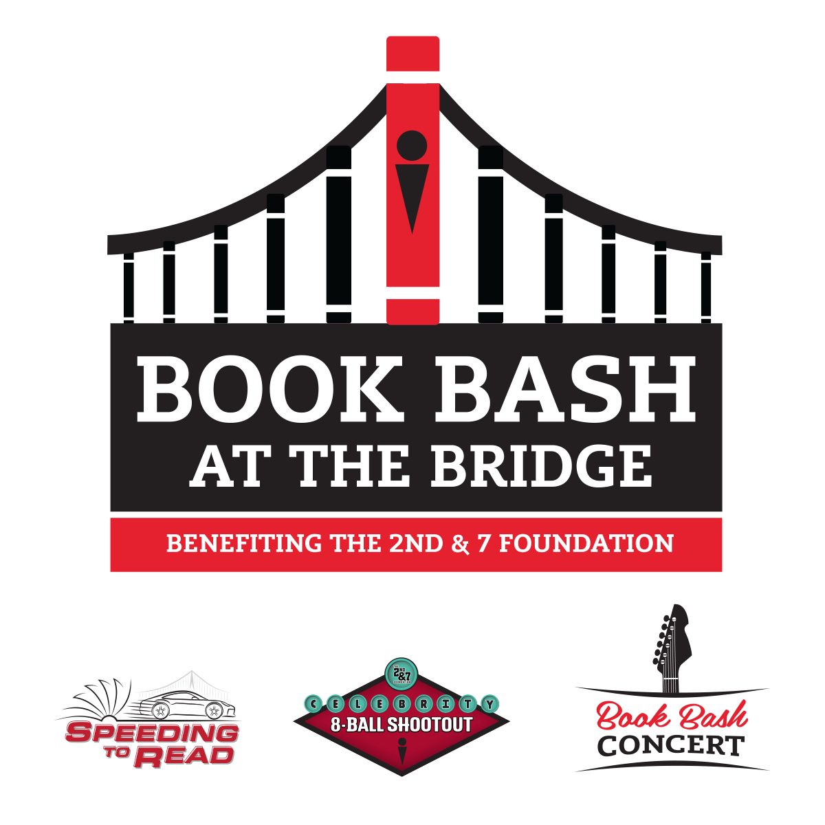 Book Bash at the Bridge <br>benefiting The 2nd & 7 Foundation